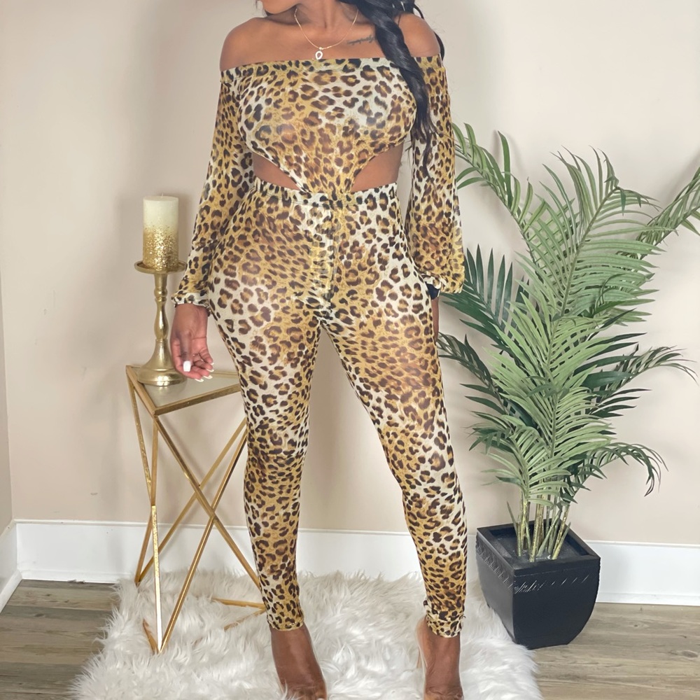 Cheetah leggings set
